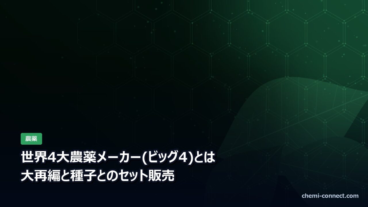 世界4大農薬メーカー(ビッグ4)
