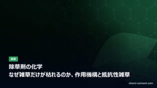 除草剤の化学|作用機構と抵抗性雑草