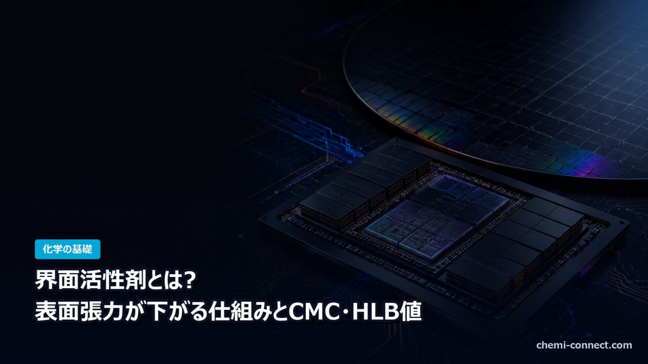 界面活性剤とは 表面張力が下がる仕組みとCMC